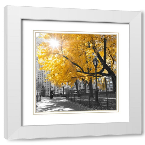 AF20131119 New York 1316C04 White Modern Wood Framed Art Print with Double Matting by Frank, Assaf