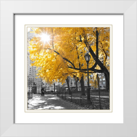 AF20131119 New York 1316C04 White Modern Wood Framed Art Print with Double Matting by Frank, Assaf
