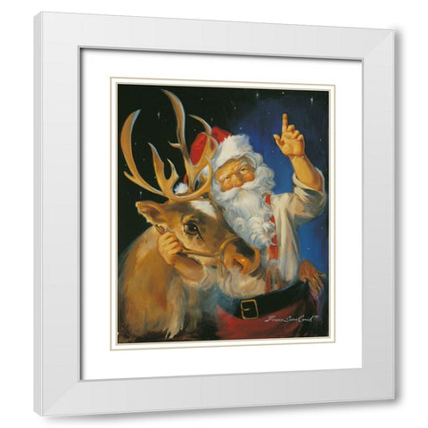 Flight Plan White Modern Wood Framed Art Print with Double Matting by Comish, Susan