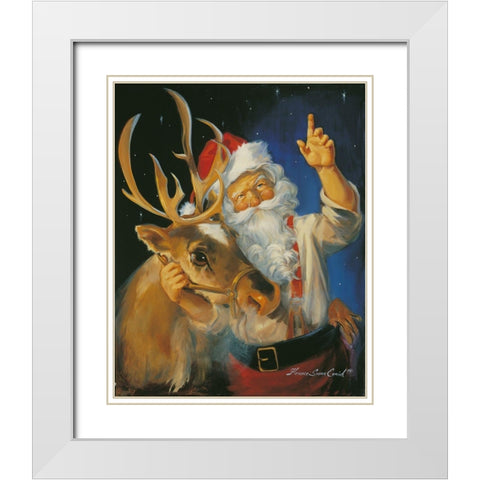 Flight Plan White Modern Wood Framed Art Print with Double Matting by Comish, Susan