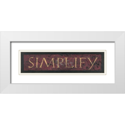 Simplify White Modern Wood Framed Art Print with Double Matting by Marrott, Stephanie