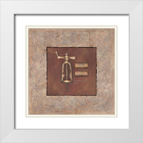 Chinnock 1884 White Modern Wood Framed Art Print with Double Matting by Marrott, Stephanie