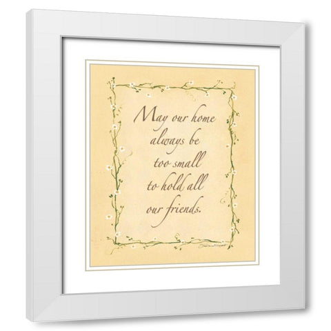 May Our Home White Modern Wood Framed Art Print with Double Matting by Marrott, Stephanie