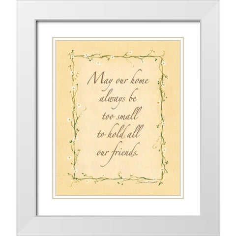 May Our Home White Modern Wood Framed Art Print with Double Matting by Marrott, Stephanie