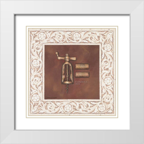 Chinnovk 1884 White Modern Wood Framed Art Print with Double Matting by Marrott, Stephanie