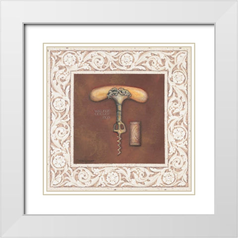 Walker Collar 1900 White Modern Wood Framed Art Print with Double Matting by Marrott, Stephanie