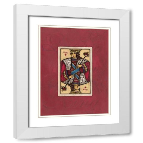 King Large White Modern Wood Framed Art Print with Double Matting by Marrott, Stephanie