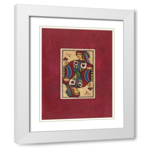 Queen Large White Modern Wood Framed Art Print with Double Matting by Marrott, Stephanie