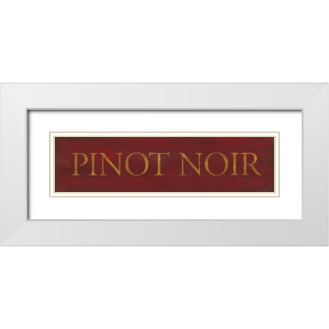 Pinot Noir White Modern Wood Framed Art Print with Double Matting by Marrott, Stephanie