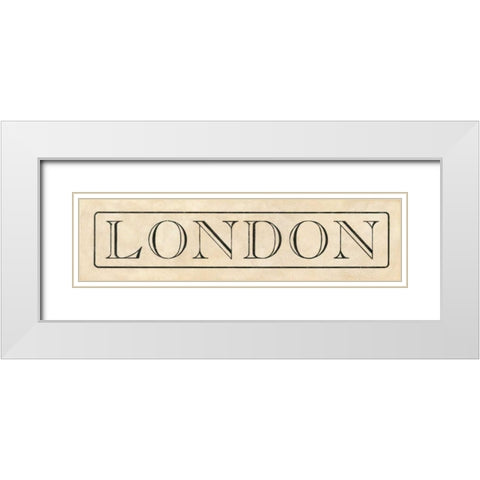 London White Modern Wood Framed Art Print with Double Matting by Marrott, Stephanie