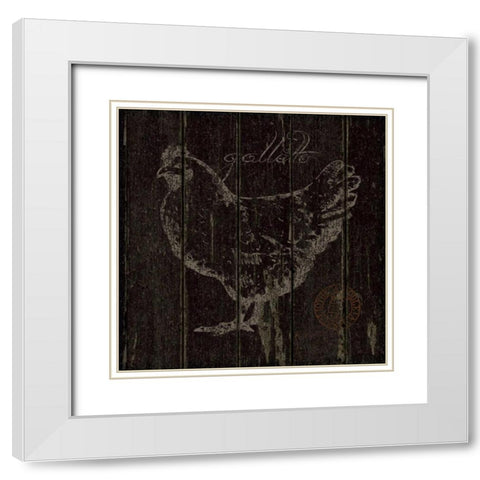 Galletto White Modern Wood Framed Art Print with Double Matting by Marrott, Stephanie