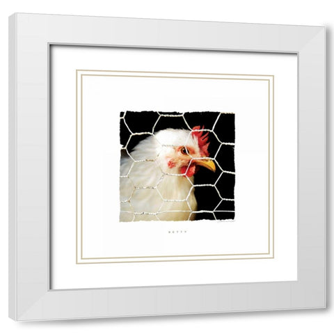 Betty White Modern Wood Framed Art Print with Double Matting by Marrott, Stephanie