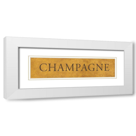 Champagne White Modern Wood Framed Art Print with Double Matting by Marrott, Stephanie