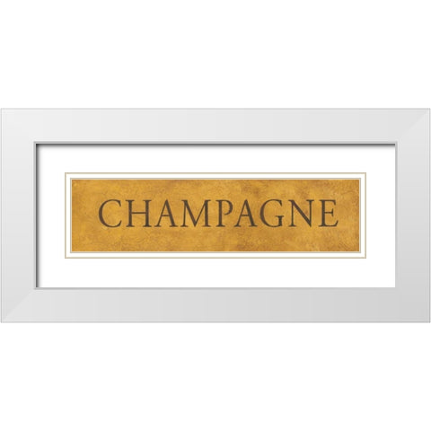 Champagne White Modern Wood Framed Art Print with Double Matting by Marrott, Stephanie
