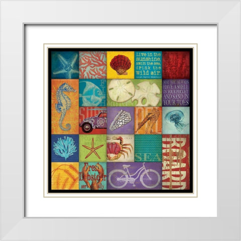 Coastal Bliss White Modern Wood Framed Art Print with Double Matting by Marrott, Stephanie
