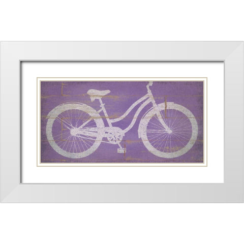 Beach Cruisin White Modern Wood Framed Art Print with Double Matting by Marrott, Stephanie