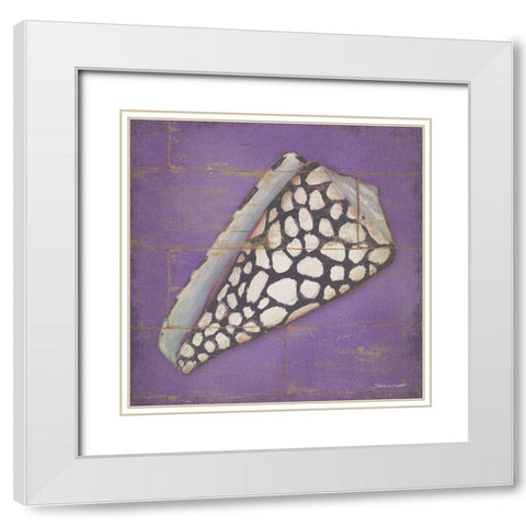 Speckled Shell White Modern Wood Framed Art Print with Double Matting by Marrott, Stephanie