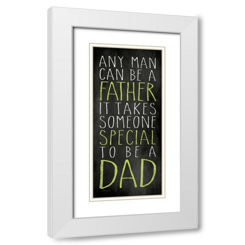 Any Man White Modern Wood Framed Art Print with Double Matting by Marrott, Stephanie