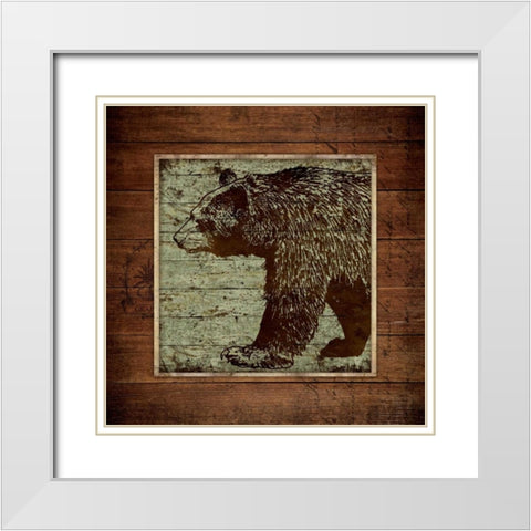 On the Prowl White Modern Wood Framed Art Print with Double Matting by Marrott, Stephanie