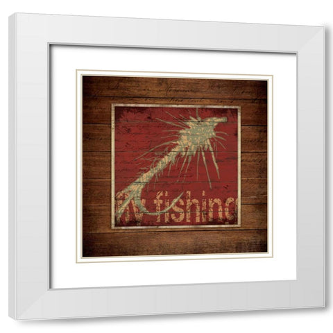 The Lure White Modern Wood Framed Art Print with Double Matting by Marrott, Stephanie