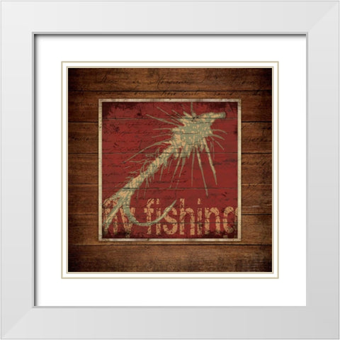 The Lure White Modern Wood Framed Art Print with Double Matting by Marrott, Stephanie