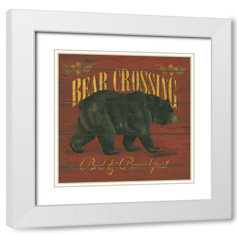 Bear Creek White Modern Wood Framed Art Print with Double Matting by Marrott, Stephanie