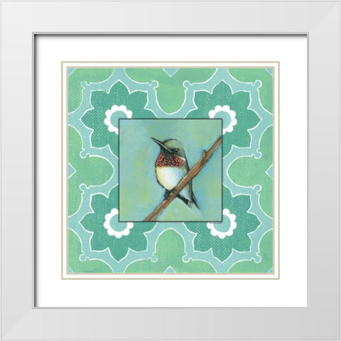 Taking a Rest in Green White Modern Wood Framed Art Print with Double Matting by Marrott, Stephanie