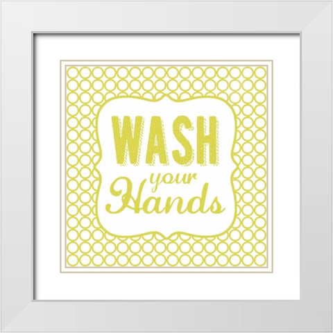 Wash White Modern Wood Framed Art Print with Double Matting by Marrott, Stephanie