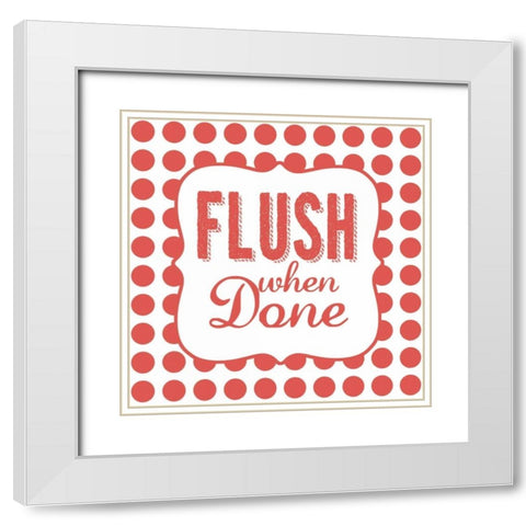 Flush White Modern Wood Framed Art Print with Double Matting by Marrott, Stephanie