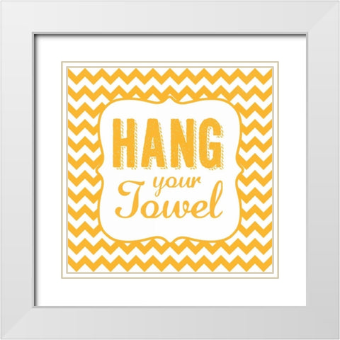Hang White Modern Wood Framed Art Print with Double Matting by Marrott, Stephanie