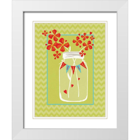 Share Jar White Modern Wood Framed Art Print with Double Matting by Marrott, Stephanie
