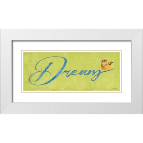 Dream White Modern Wood Framed Art Print with Double Matting by Marrott, Stephanie