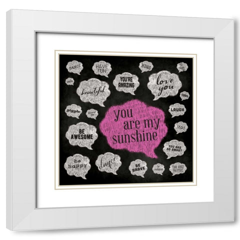 Inner Thoughts I White Modern Wood Framed Art Print with Double Matting by Marrott, Stephanie