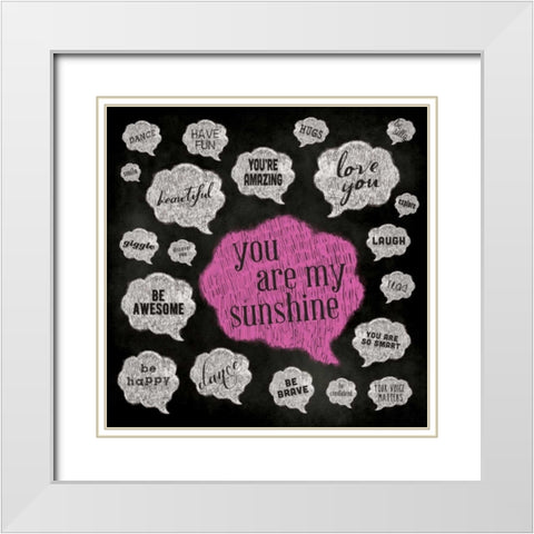 Inner Thoughts I White Modern Wood Framed Art Print with Double Matting by Marrott, Stephanie