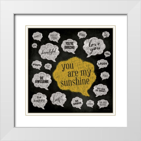 Inner Thoughts II White Modern Wood Framed Art Print with Double Matting by Marrott, Stephanie