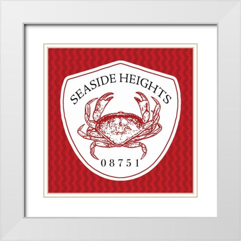 Seaside Heights II White Modern Wood Framed Art Print with Double Matting by Marrott, Stephanie
