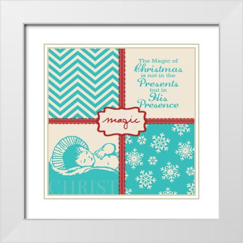The Magic White Modern Wood Framed Art Print with Double Matting by Marrott, Stephanie