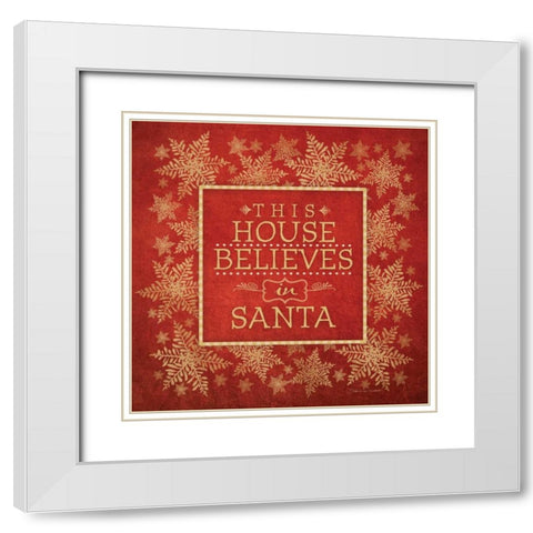 This House White Modern Wood Framed Art Print with Double Matting by Marrott, Stephanie