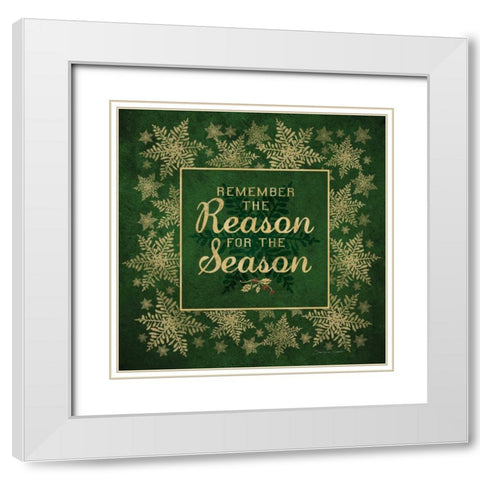 Reason White Modern Wood Framed Art Print with Double Matting by Marrott, Stephanie