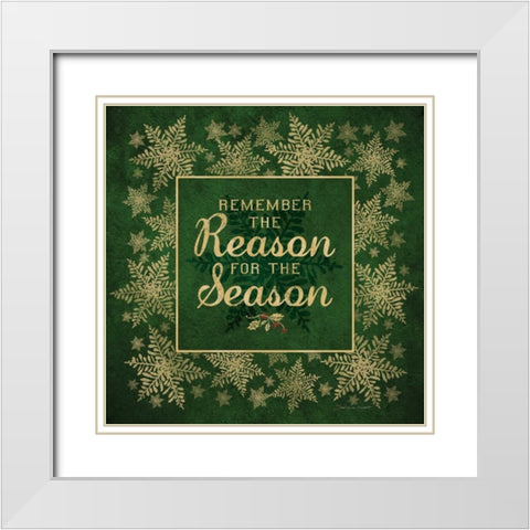 Reason White Modern Wood Framed Art Print with Double Matting by Marrott, Stephanie