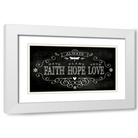Hope B White Modern Wood Framed Art Print with Double Matting by Marrott, Stephanie