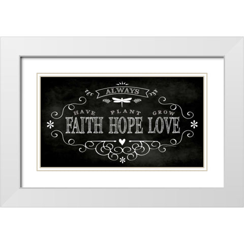 Hope B White Modern Wood Framed Art Print with Double Matting by Marrott, Stephanie
