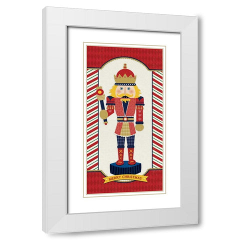 Nutcracker II White Modern Wood Framed Art Print with Double Matting by Marrott, Stephanie