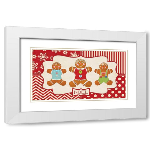 Gingerbread I White Modern Wood Framed Art Print with Double Matting by Marrott, Stephanie