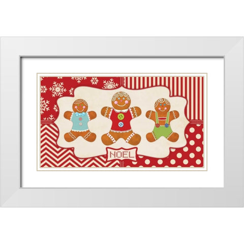 Gingerbread I White Modern Wood Framed Art Print with Double Matting by Marrott, Stephanie