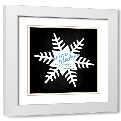 Pour Down White Modern Wood Framed Art Print with Double Matting by Marrott, Stephanie