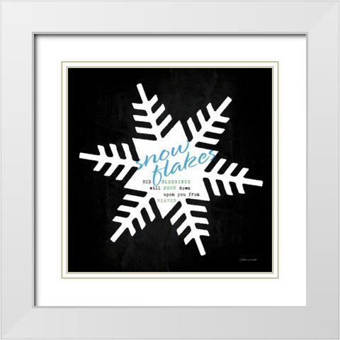 Pour Down White Modern Wood Framed Art Print with Double Matting by Marrott, Stephanie