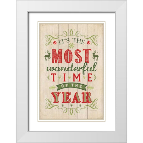 The Most Wonderful White Modern Wood Framed Art Print with Double Matting by Marrott, Stephanie