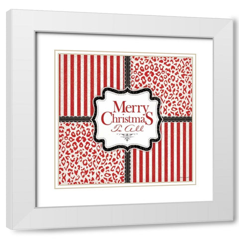 Cheer - Animal White White Modern Wood Framed Art Print with Double Matting by Marrott, Stephanie