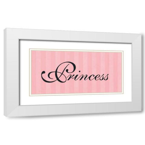 Princess White Modern Wood Framed Art Print with Double Matting by Marrott, Stephanie